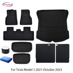 NovaAcc For Tesla Floor Mats Model Y 2017-2024 Model 3 2021 to 2024 Highland All Weather Trunk Mats Floor Liner Car Accessories