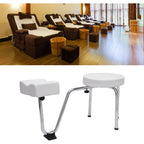 PU Leather Pedicure Foot Rest Comfortable Adjustable Leg Rest PVC Pad for Nail Tech Spa Beauty Salon Studio Equipment Supplies