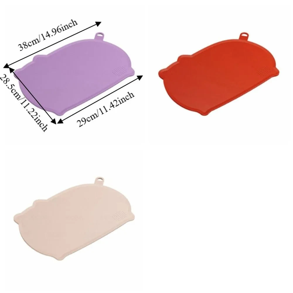 Kitchen Tools Non-Slip Anti-Mildew Cutting Board Double-Sided Soft Chopping Board Hangable Thickened Fruit Cutting Board Kitchen