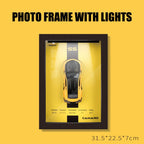 1:32 photo frame version alloy metal sports car model 3D hanging picture frame Interior decorations ornaments With Light Display