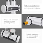 saengQ Electric Water Heater 220V Kitchen Faucet Tankless Instant Heating Water Tap Flowing Heated Mixer Digital Display