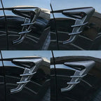 For Tesla Model Y Juniper Model 3 Highland Car Side Camera Protector Covers Carbon Fiber Flank Spoiler Wing Decorative Guards