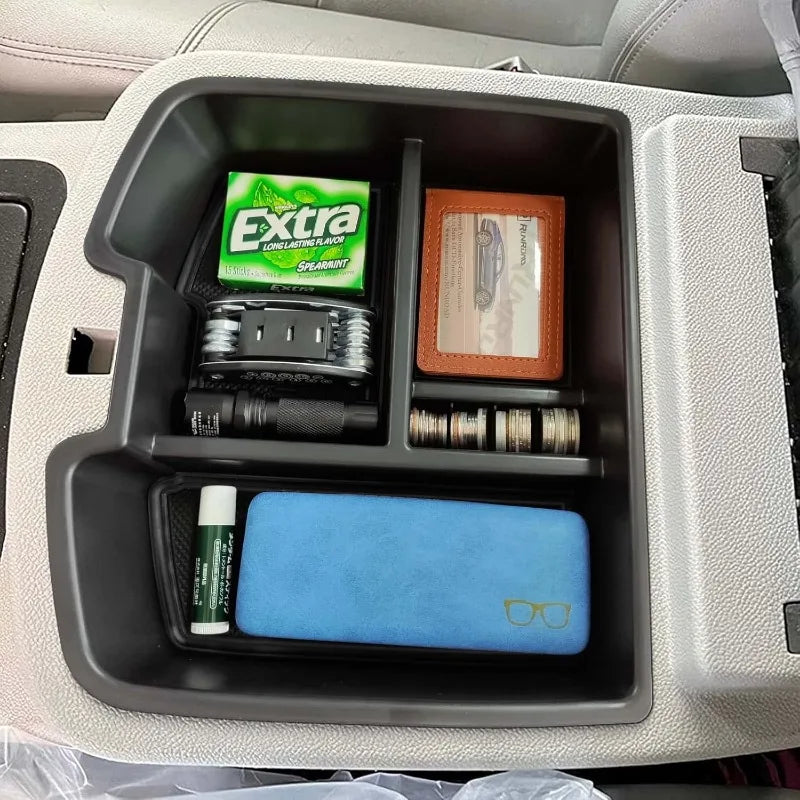 Console Organizer Compatible with 2007-2014 GMC Sierra 2500 3500/Chevy Silverado 2500 3500/Tahoe/Yukon XL/Suburban 1500 & 07-13