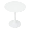 White Round Table Fixed Gina Kitchen Dining Room Living Room Nordic Modern Style Furniture Small Balcony Table 70CM