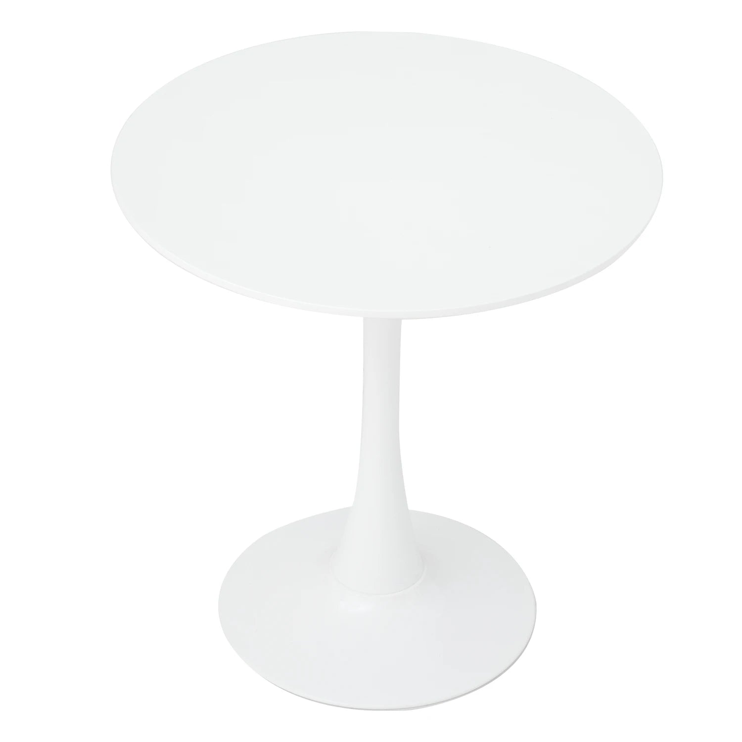 White Round Table Fixed Gina Kitchen Dining Room Living Room Nordic Modern Style Furniture Small Balcony Table 70CM