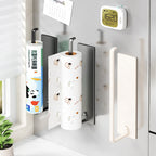 Kitchen Tissue Holder, Household Cling Film, Dishwashing Cloth Storage Bracket, Non Perforated Storage Rack, Roll Paper Holder