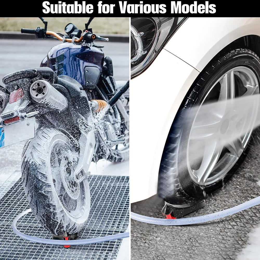 4Pcs Tire Hose Roller For Car Washing Preventing Pressure Washer Hose Stuck Under Tires Tire Wedge Car Wash Hose Anti-Clamp Tool