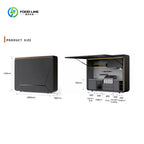Customized Luxury Premium Style Outdoor Kitchen Movable Kitchen Easy Install Combined Sink and Fridge for Backyard Gatherings