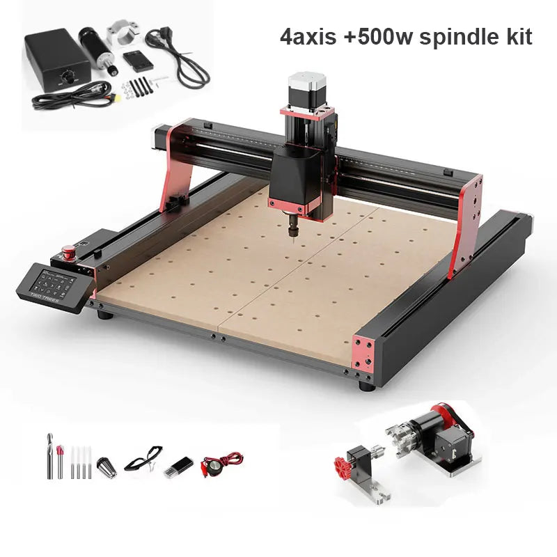 TTC450 Pro CNC Router Machine 4 Axis For Laser Engraving Cutting and cnc Machine GRBL Control Woodworking DIY Creation