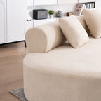Memory Foam Sofa Set with Chenille Fabric, No Assembly Deep Seat Couch, Modern Living Room/Bedroom/Home Office Furniture