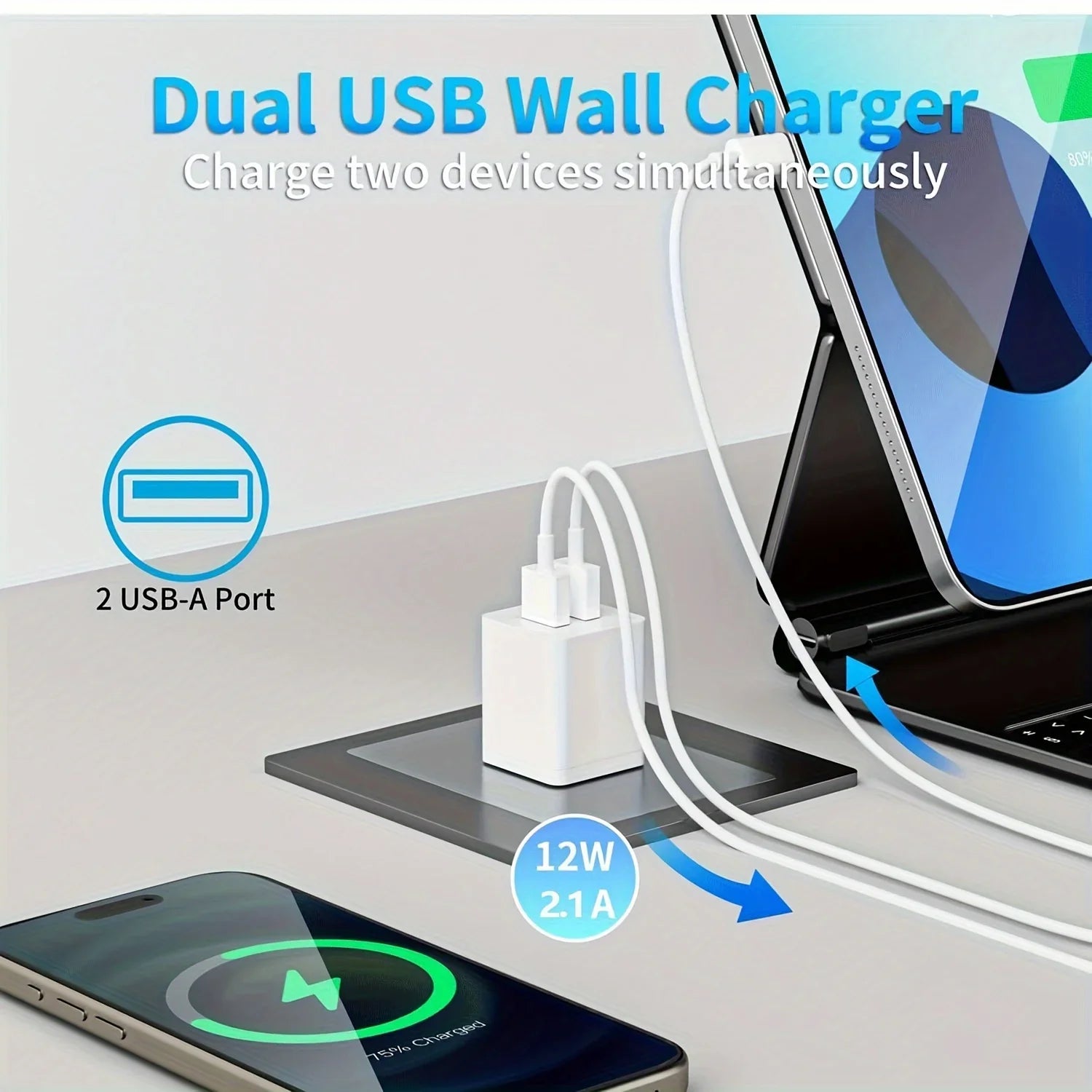 3 In 1 USB C IWatch Charger Cord & USB-C Cable 6FT With Type C Block, I-Watch Series Ultra/9/8/7/6/SE/5, For IPhone 15/14/13/12