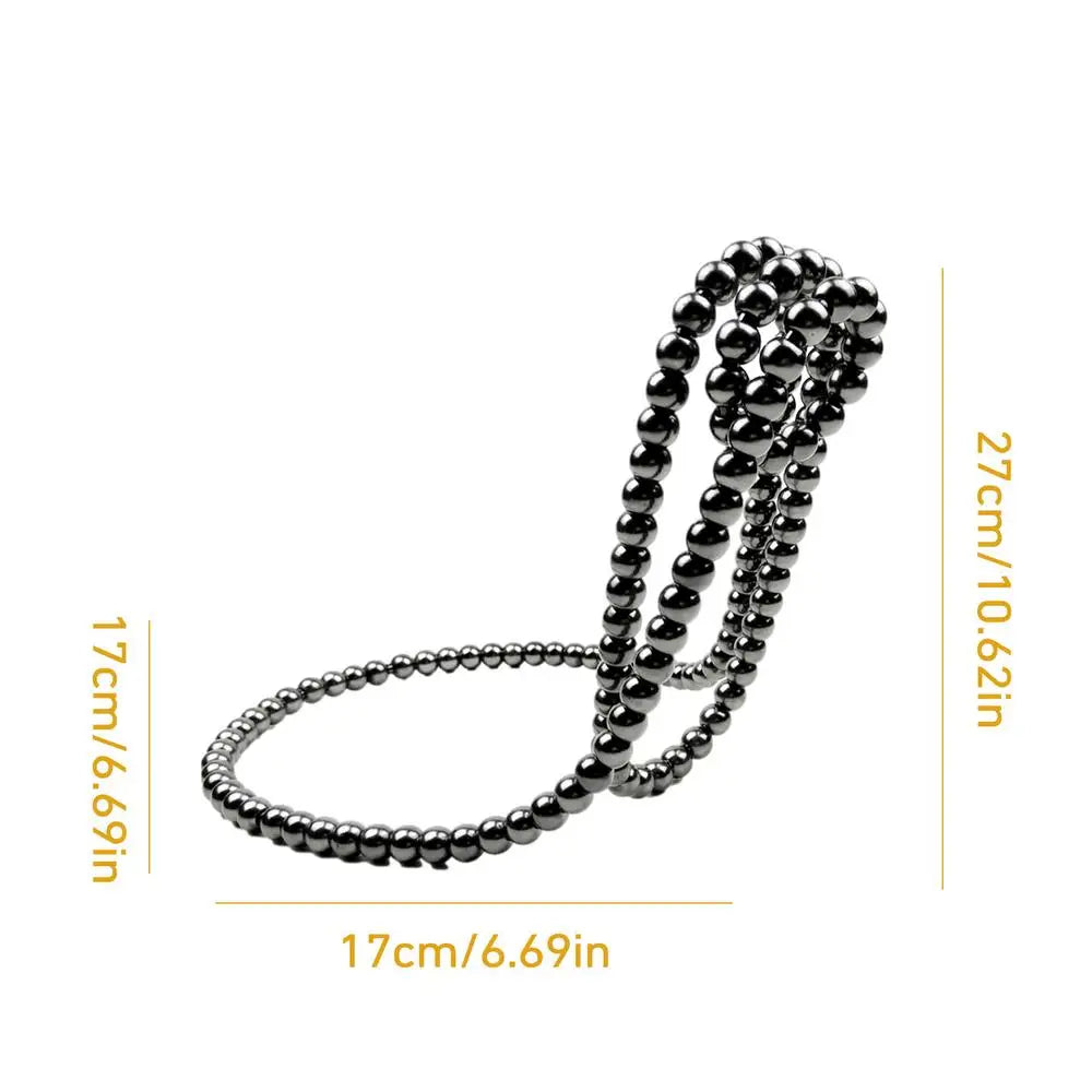 Pearl Necklace Wine Suspended Rack Creative Resin Hanging Single Wine Bottle Holder Stand Desktop Decoration