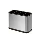 Stainless Steel Kitchen Cutlery Organizer Drainable Rust Proof Chopstick Shelf Box Compartment Large Capacity