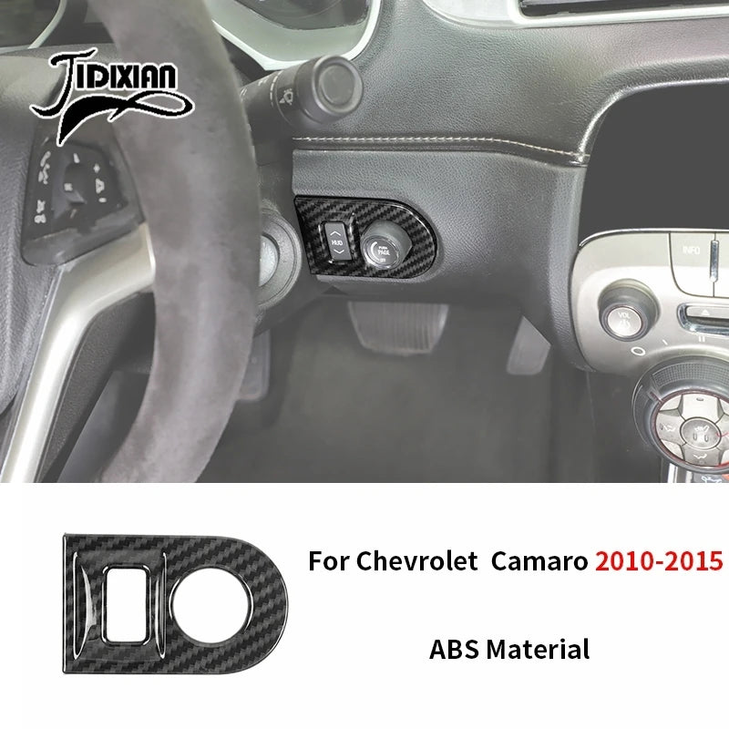 JIDIXIAN fit for Chevrolet Camaro 2010 2011 2012 2013 2014 2015 Car Interior Exterior Decoration Cover Carbon Fiber Accessories