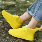 New Thickened Silicone Shoe Covers WaterProof Rubber Rain Boot Covers Reusable Non-slip Rain Shoes Outdoor Rain Gear Accessories
