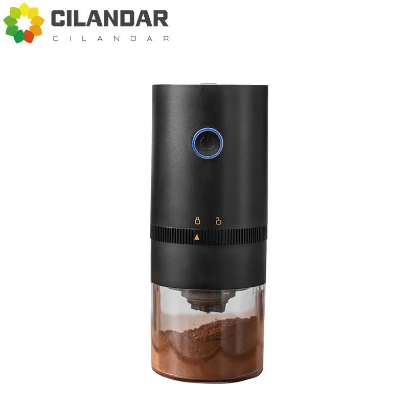 Portable long endurance electric coffee grinder with USB charging adjustable ceramic grinding core grinder