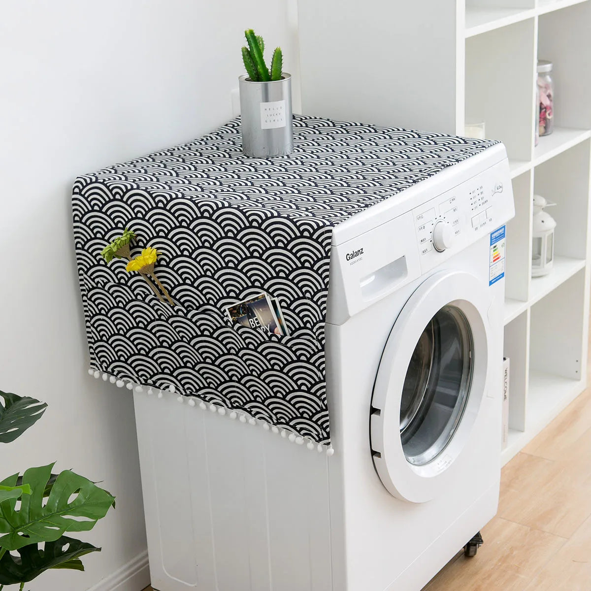Dust Covers Washing Machine Covers Refrigerator Dust Protector with Pocket Multi-purpose Household Dust Covers Cleaning Storage