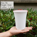 10pcs Thickened Flowerpot High-Waisted Round ，Plant Pot Reusable Succulents Plant Vientiane Basin Home Office Decor Garden Tool