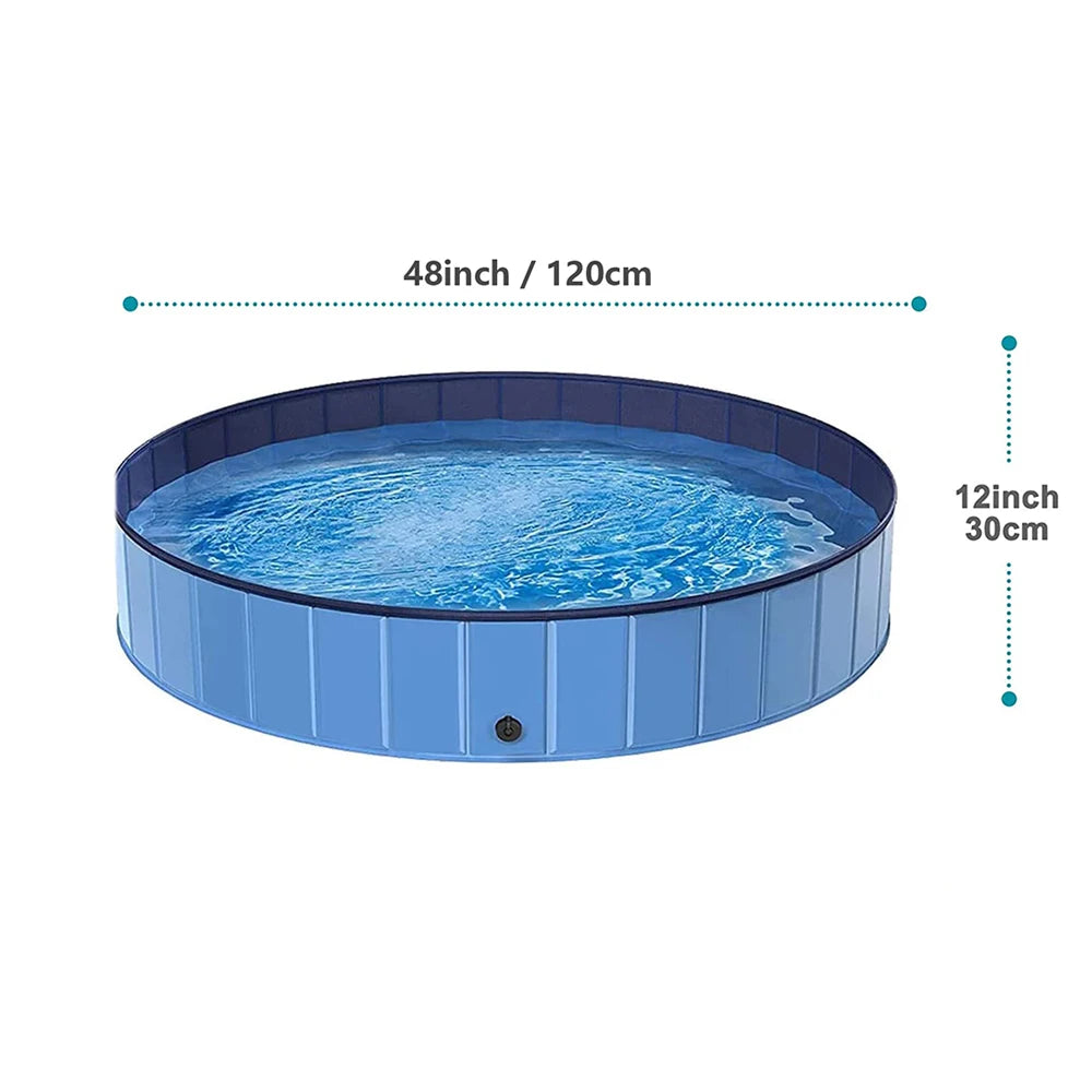 Portable Dog Swimming Pool - Pet Bathing & Grooming Tub