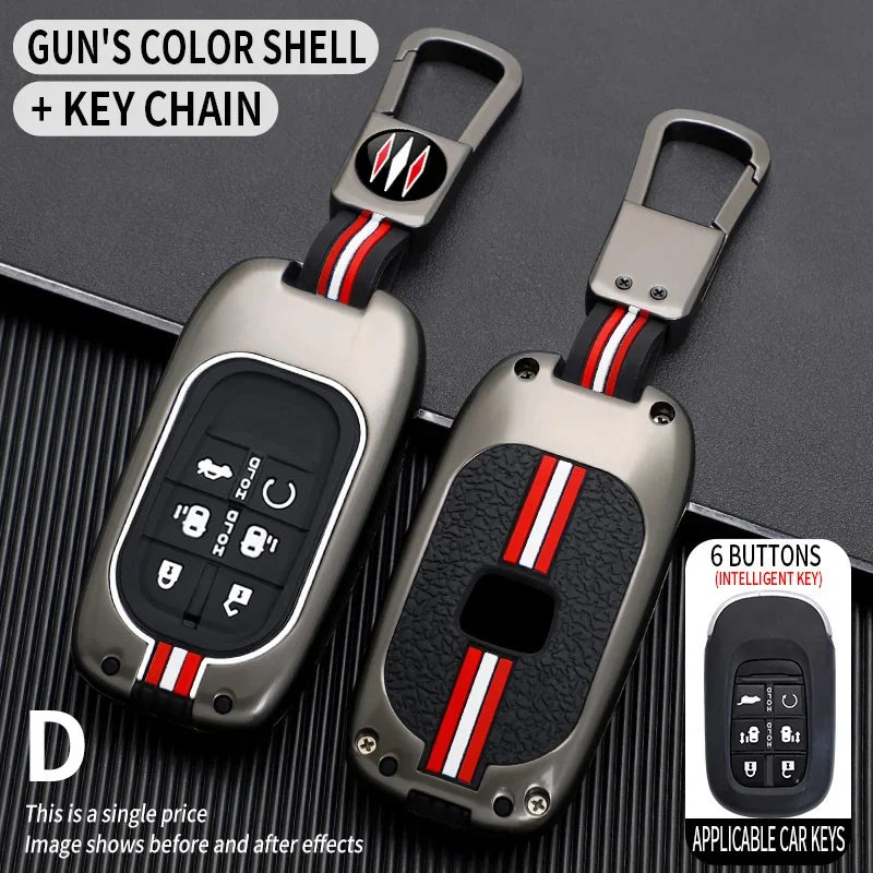 for Honda CR-V Civic Accord HR-V CR-V CRV HRV Fit City Odyssey XRV Hrv Metal Car Key Cover Fob Case Shell 2023 2024
