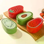 Creative Kitchen Refrigerator Vegetable Fruits Crisper Containers Strawberry Avocado Kiwi Watermelon Fresh Kitchen Storage Box