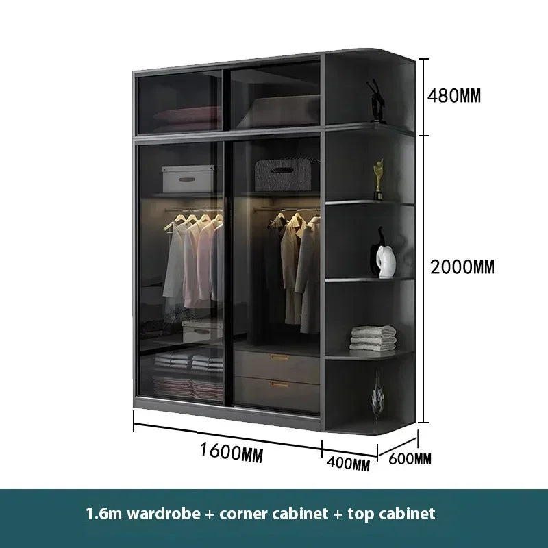 Shelf Storage Organizer Wardrobe Luxury Queen Hotel Cheap Dressers Wardrobe Living Room Guarda Roupa Casal Furniture Home