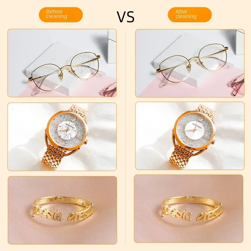 High Frequency Ultrasonic Clean Timing Ultrasonic Glasses Cleaning Ultrasound Jewelry Cleaner Machine for Jewelr and Toothbrush
