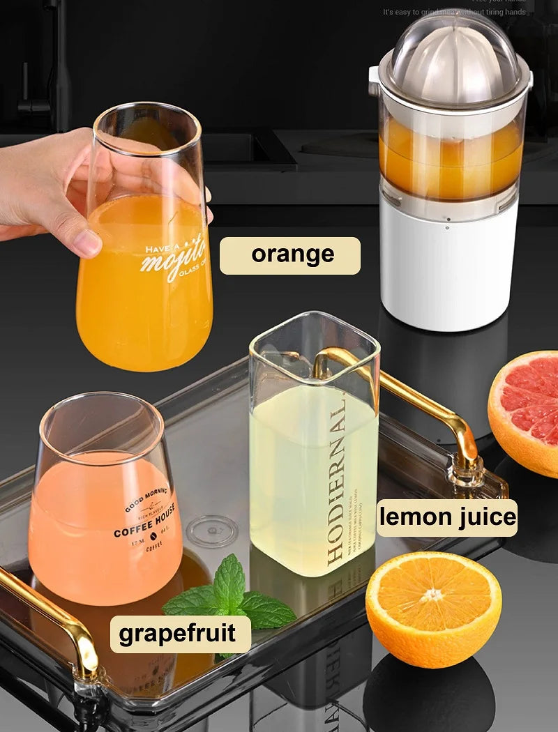 250ml Electric Juicing Cup Orange Juicer Lemon Juice USB Chargeable Portable Squeezer Pressure Fruit Juicer for Home Kitchen
