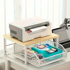 Microwave Shelf Organizer Modern Kitchen Countertop Space Saving Appliance Storage Rack Stylish Home Design