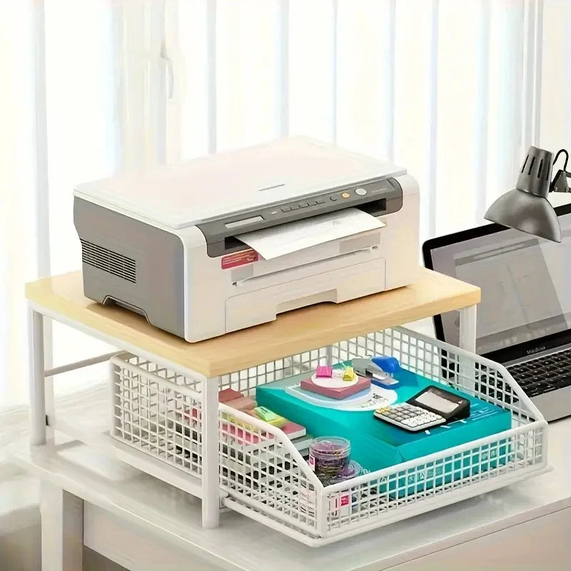 Microwave Shelf Organizer Modern Kitchen Countertop Space Saving Appliance Storage Rack Stylish Home Design