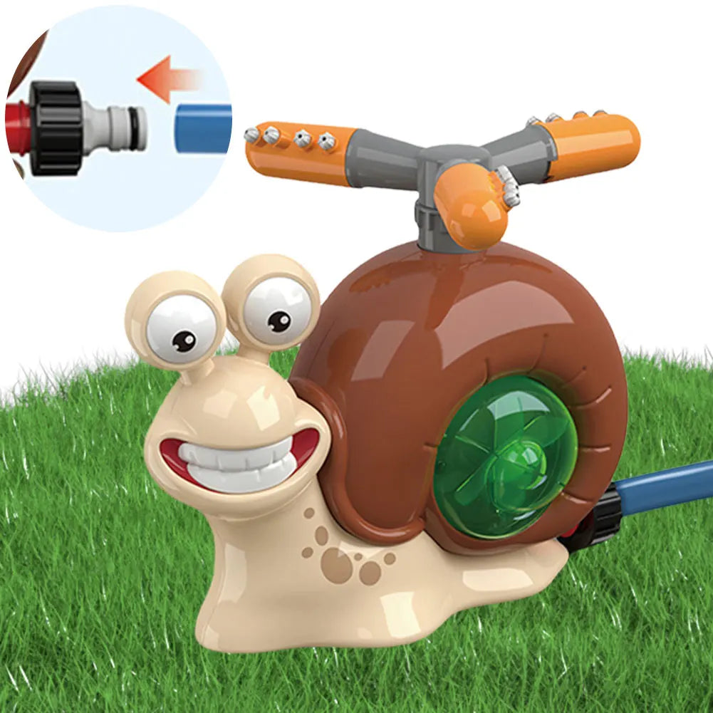 Cartoon Snail Water Sprinkler Summer Garden Lawns Water Toys Spray Water Toys for Boys Girls Summer Backyard Lawn Pool Party Fun