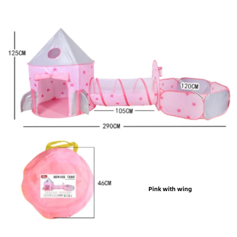 3in1 2Color Children Tent House Toy Ball Portable Tipi Interactive Pit Pool Kid Removable Indoor Outdoor Playhouse Gift Decor