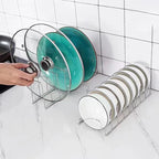 Stainless Steel Dish Draining Rack Multipurpose Shelf Bowl Drying Holder Kitchen Pot Lid Plates Storage Racks Kitchen Organizer