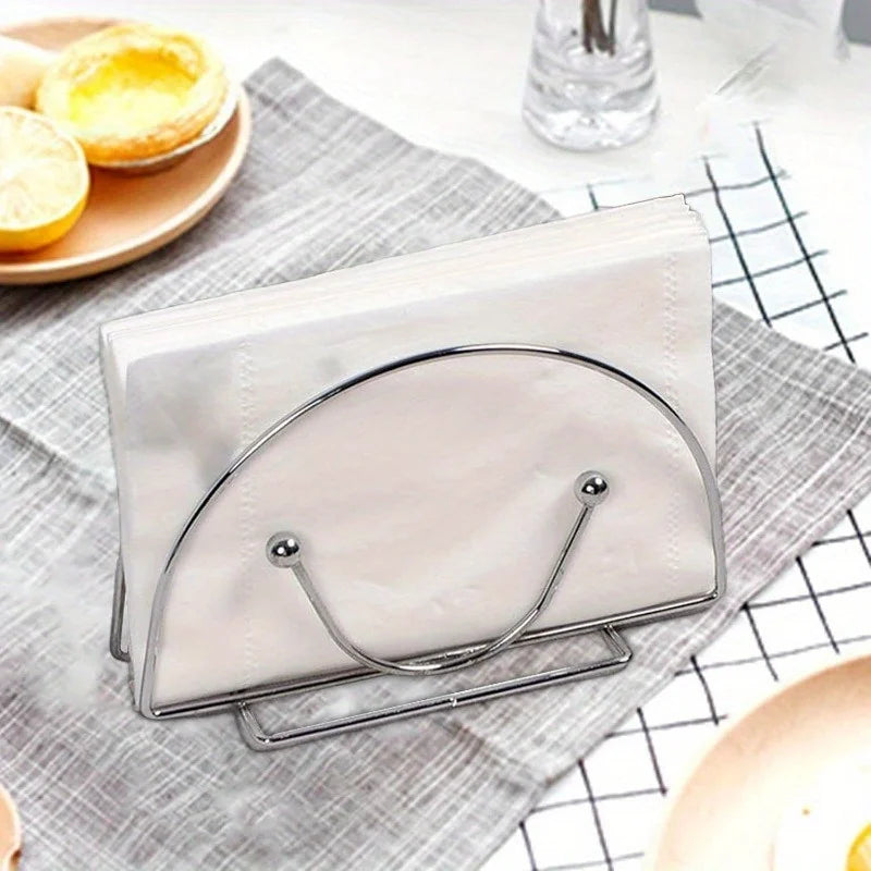 1pc Kitchen & Café, Simple Storage Solution, Cafe Decor Item|Elegant Table Accessory|Napkin Organizer, Napkin Holder for Table
