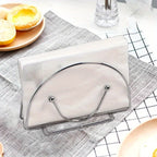 1pc Kitchen & Café, Simple Storage Solution, Cafe Decor Item|Elegant Table Accessory|Napkin Organizer, Napkin Holder for Table