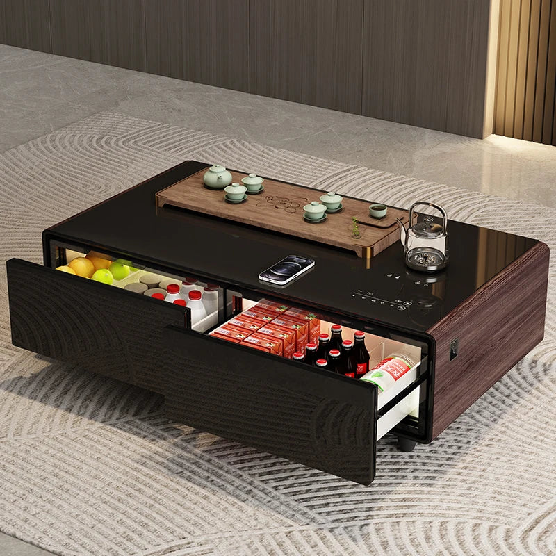 Wine Cellar Fridge Table Modern Kitchen Design Hot Water Dispenser Kettle Tea Pot Table Kungfu Tea Set