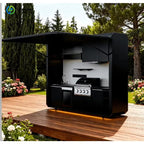 Customized Modular Outdoor Kitchen Cabinet Portable BBQ Island Grill Factory Direct Sales for Guesthouse