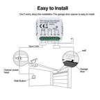 GIRIER WiFi Smart Garage Door Opener Controller Works with Alexa Google Home Assisant Alice App Remote Control No Hub Required