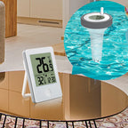 BRAND Digital Wireless Indoor Outdoor Floating Pool Thermometer Swimming Pool Bath Water Spas Aquariums Temp Monitor Time Clock