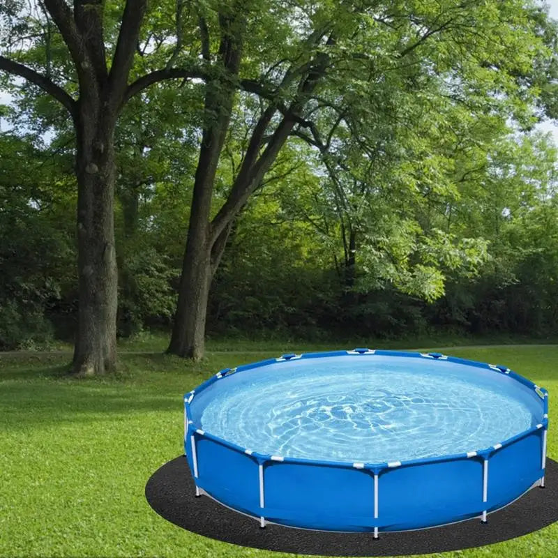 Round Tub Mat Over Ground Pool Protector Mat Puncture Protection Pad Non-Slip Outdoor Pool Protection Padding Pool Liner Pad