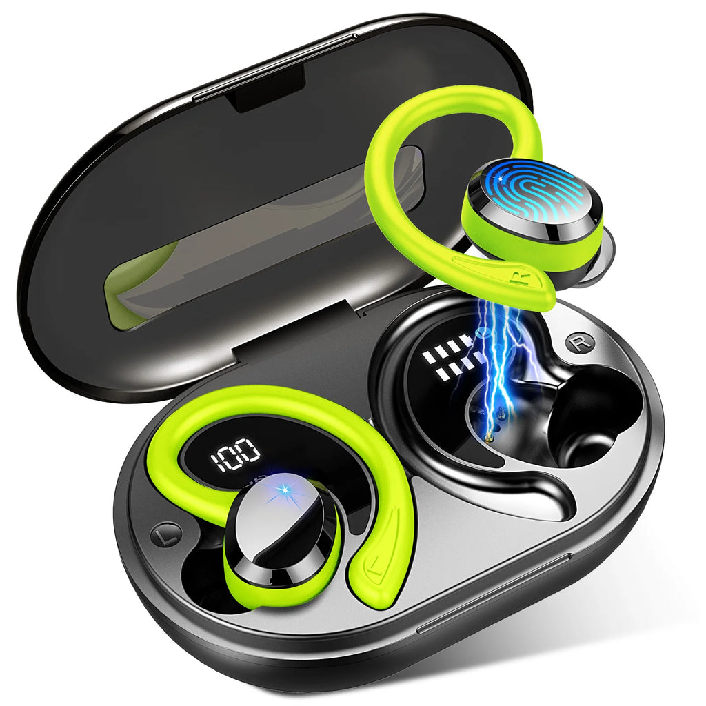 Wireless Earbuds, Bluetooth 5.3 Earbuds Stereo Bass, in-Ear Noise Cancelling Mic, Earphones IP7 Waterproof Sports, 40H Playback.