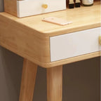 Bedroom Hairstyle Vanitys for Makeup Drawers and Mirror Makeup Dressing Table Furniture Pink Vanity Chair Solid Wood Dresser