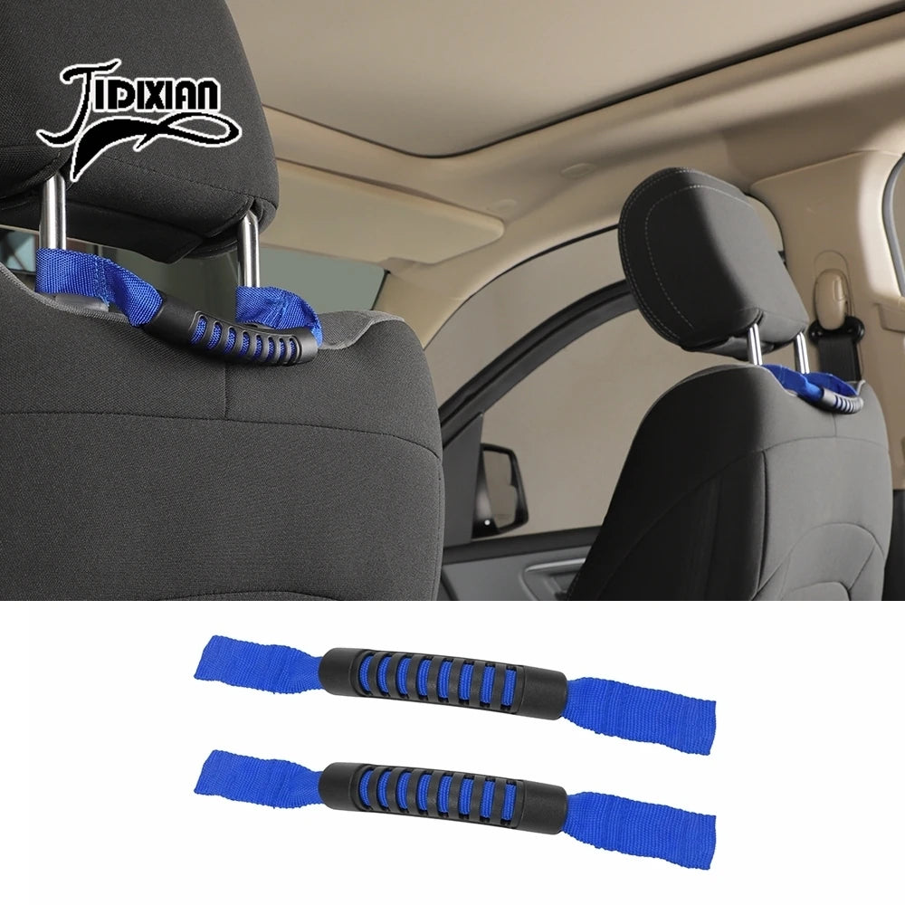 JIDIXIAN Car Seat Headrest Grab Handle for Jeep for Dodge for Ford F150 for Jimny for Chevrolet for GMC for Chrysler for 4Runner
