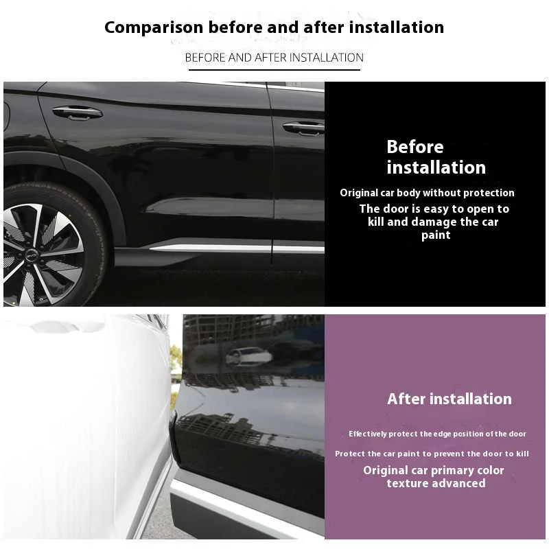 For BYD Song Plus DMI Seal U Sealion 6 Car Door Bumper Guard Anti-Collision Protective Strip Sticker EV Car accessories