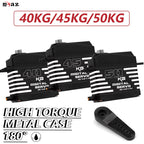RCXAZ 40KG/45KG/50KG Brushless Digital Servo Metal Housing Gear 180 Large Torque Waterproof for RC Car/Boat Model Fixed Robots