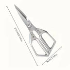 Stainless Steel Kitchen Shears | Professional Multi-Functional Scissors for Meat, Poultry, Fish, and Bones, Suitable for Home
