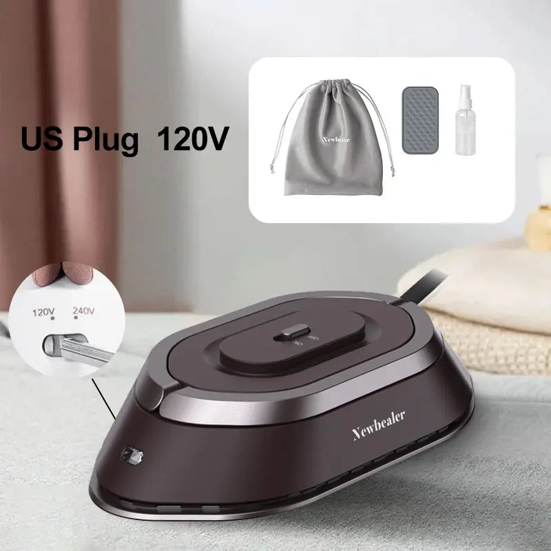 Mini Handheld Travel Iron 120V/220V Lightweight Dry Iron 30S Heat Pres