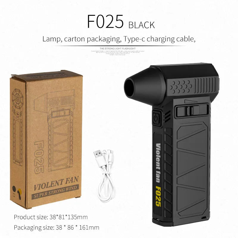 110000RPM Turbofan High Power Handheld Portable Air Blower Air Duster Motor Variable Speed Dust Blower Brushless Cleaning Tool