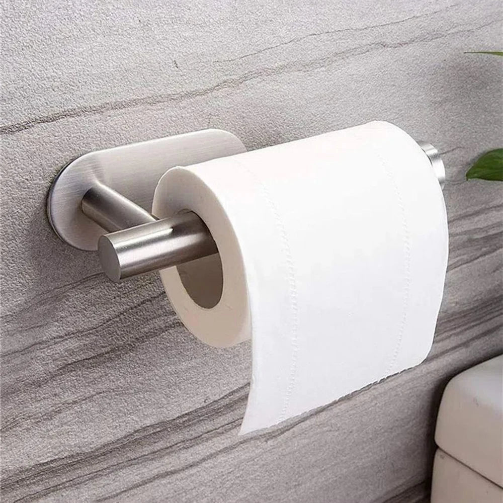 Paper Towel Holders for Kitchen Kitchen Roll Holder Paper Towels Self-Adhesive Under Cabinet Paper Towel Rack Stainless Steel