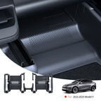 YZ For Tesla Model Y 2021-2025 TPE Under Seat Corner Guard Seat Slide Rails Protector Cover Anti-Kick Decor Flocking Accessories